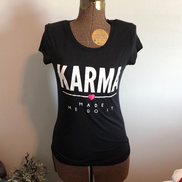 hybrid apparel Tops - Karma Made Me Do It Slim Fit Tee-M